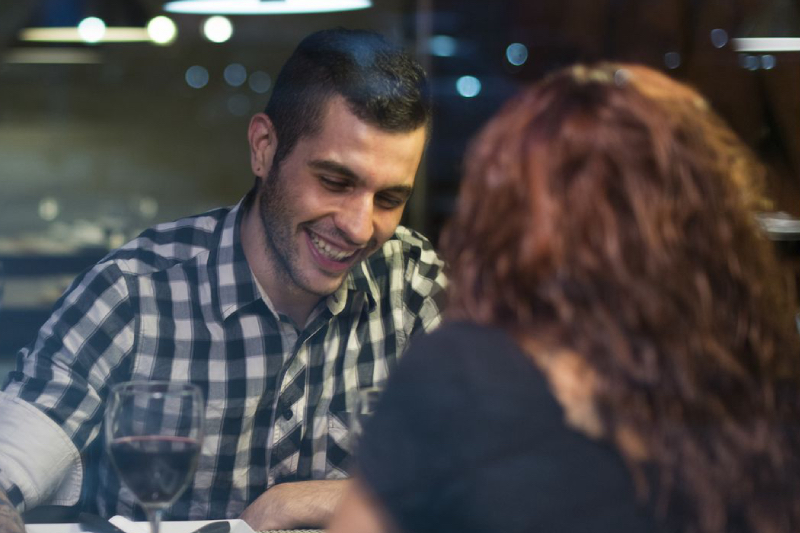Happy Speed Dating Couple Meeting In Tampa